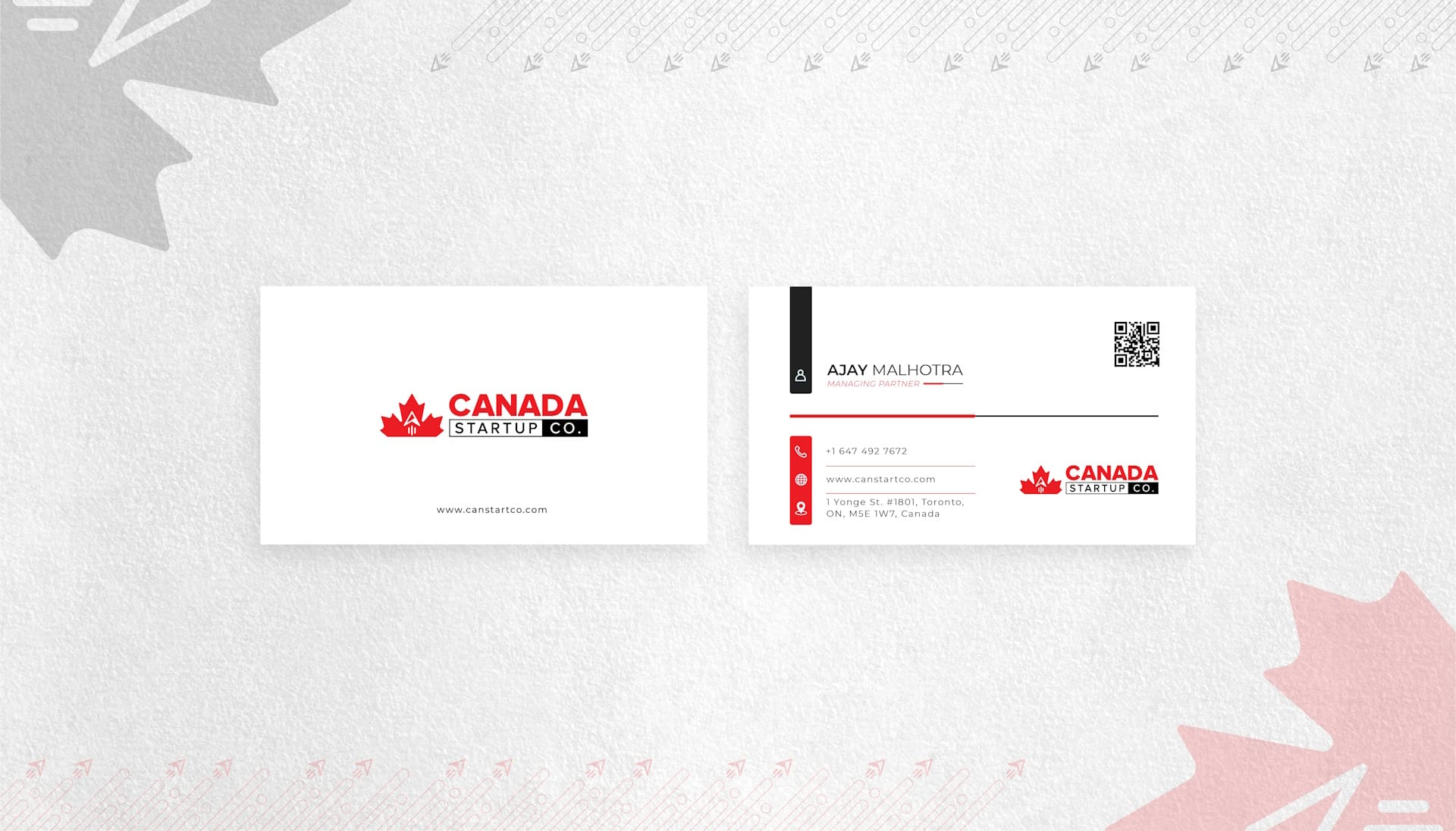 Canada Startup Co Visiting Card