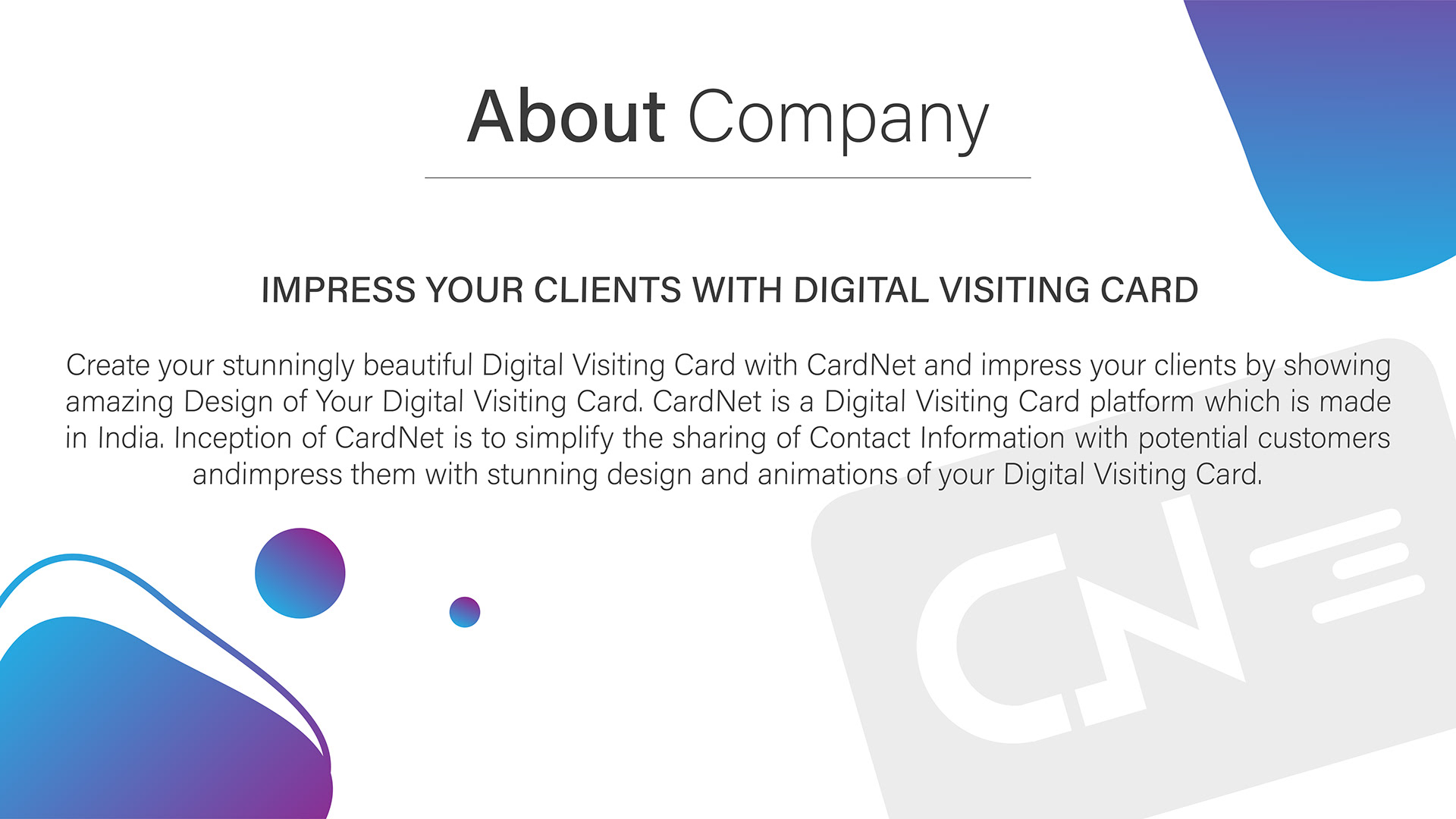 CARDnet About Company