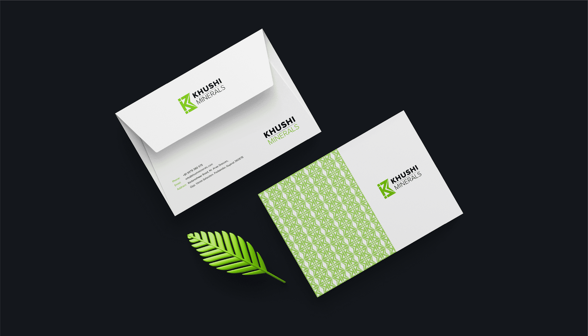 Khushi Minerals Envelope Design