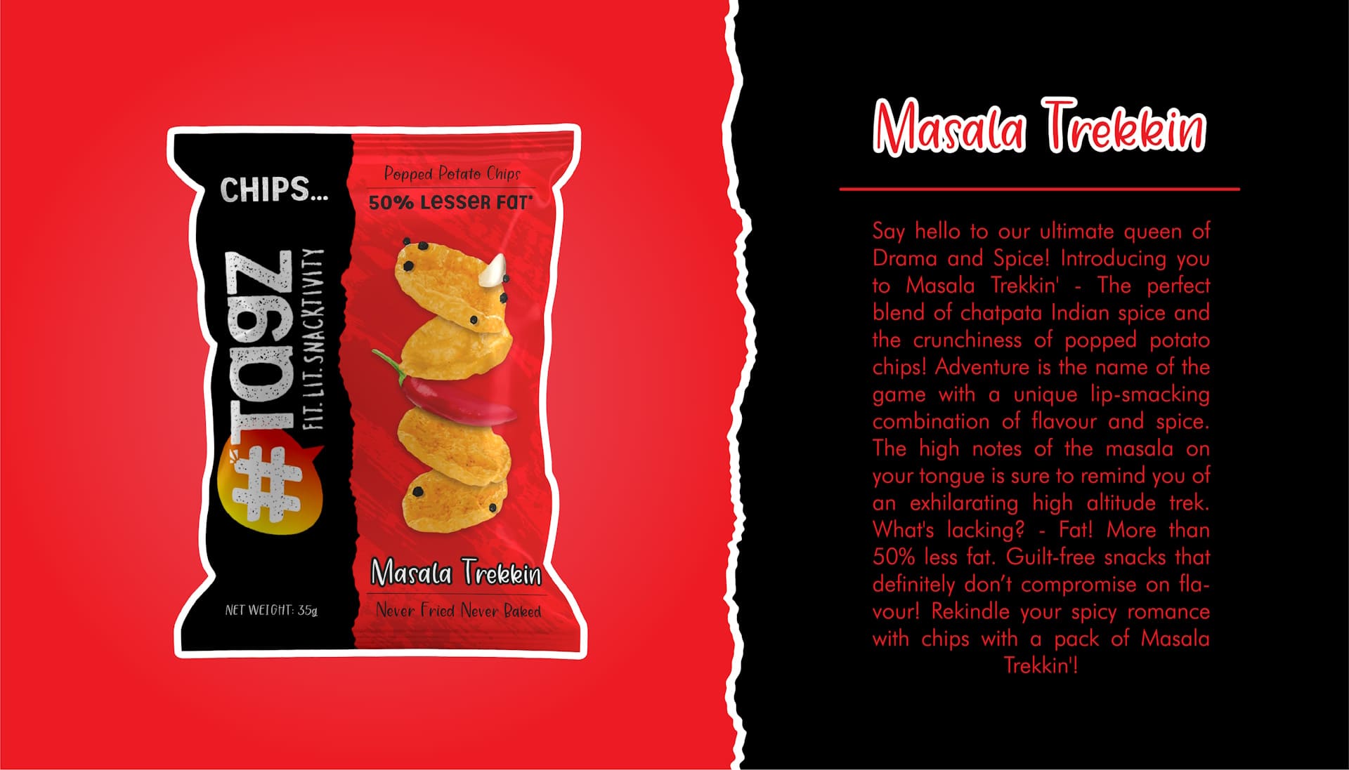 Tagz Snacks Masala Namkeen Packing Design