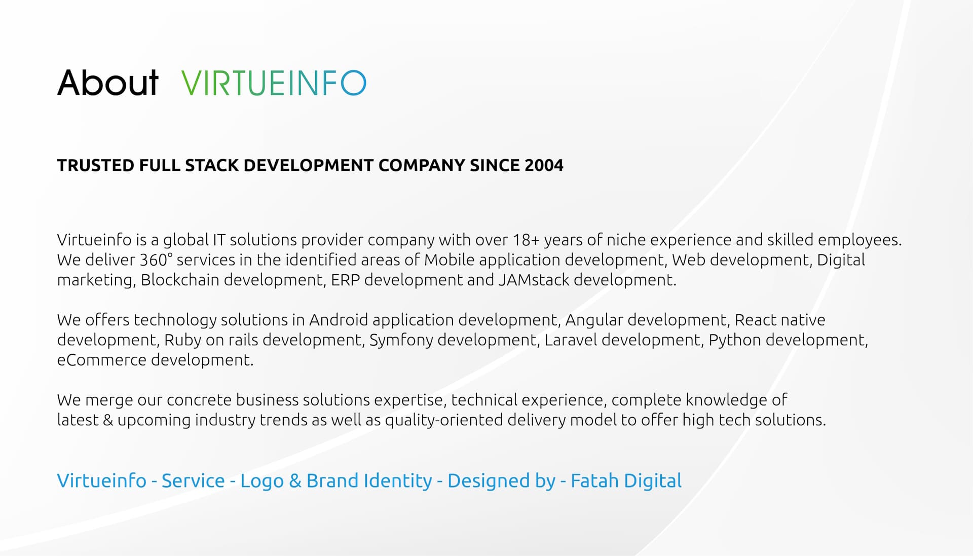 Virtueinfo About Company