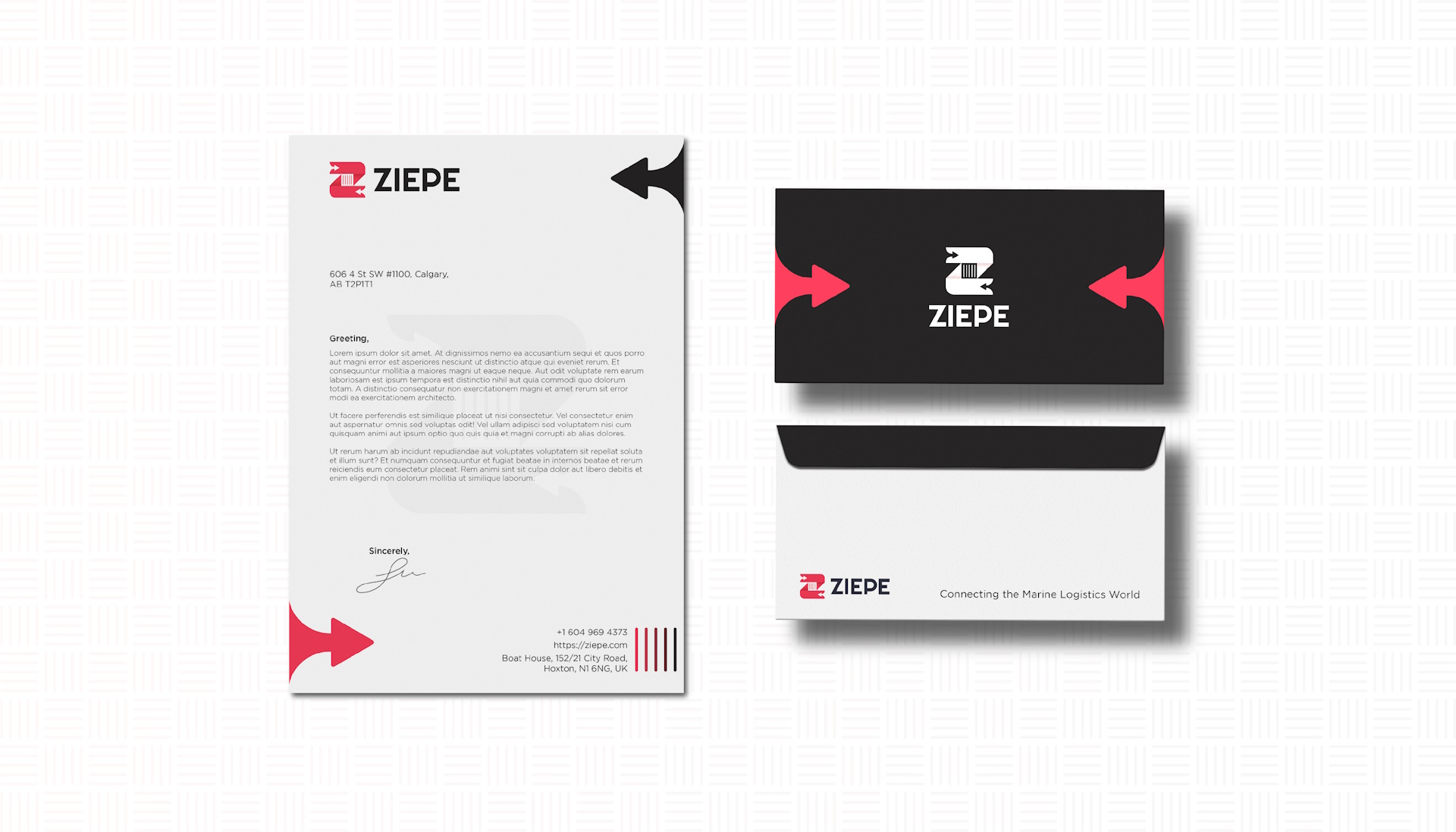 Ziepe Logistic Envelope & Visiting Card