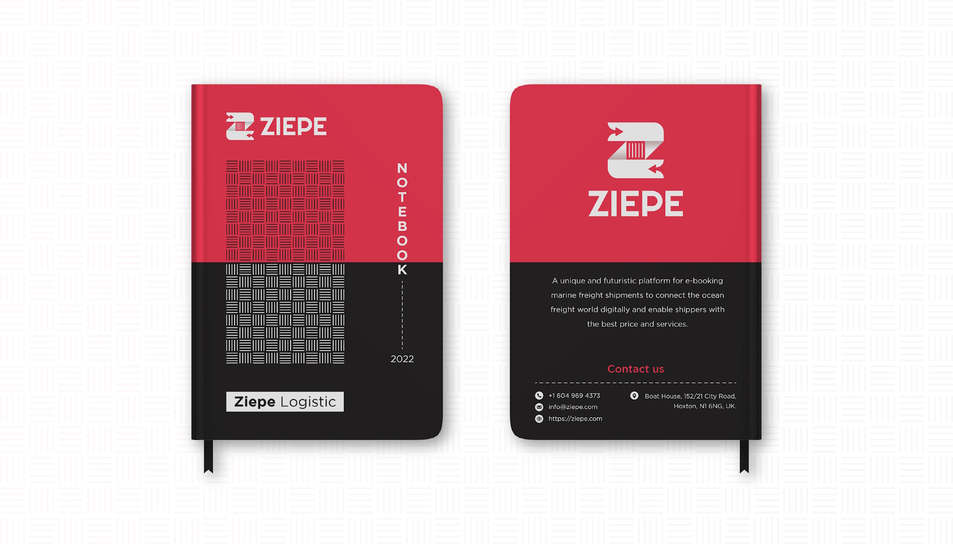 Ziepe Logistic Notebook Design